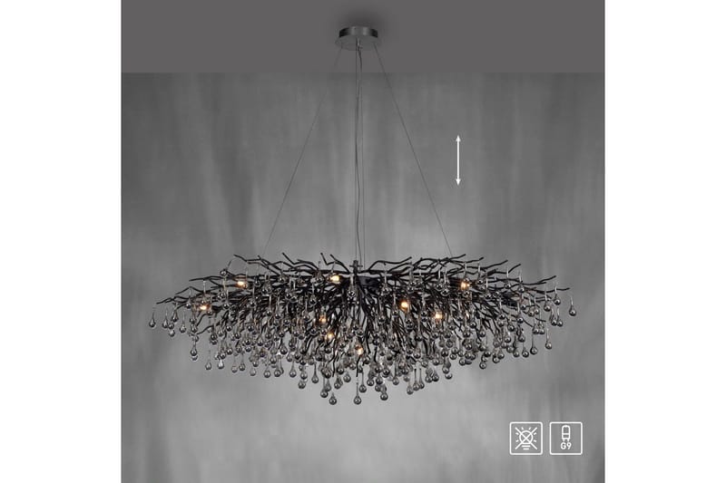 Istapp Paul Neuhaus Krona - Black - Belysning - Inomhusbelysning & lampor - Taklampor & takbelysning - Kristallkrona & takkrona