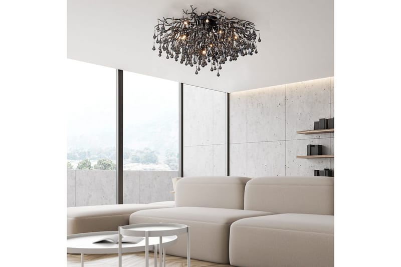 Istapp Paul Neuhaus Taklampa - Black - Belysning - Inomhusbelysning & lampor - Taklampor & takbelysning - Kristallkrona & takkrona