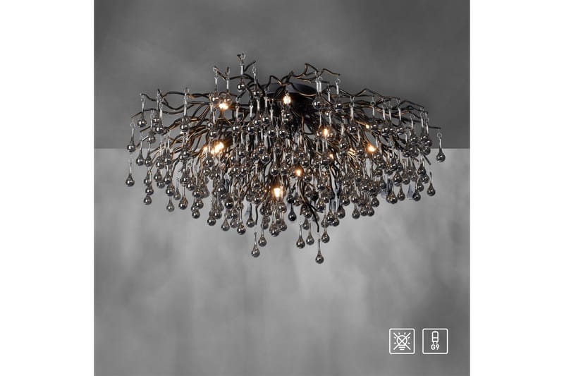 Istapp Paul Neuhaus Taklampa - Black - Belysning - Inomhusbelysning & lampor - Taklampor & takbelysning - Kristallkrona & takkrona