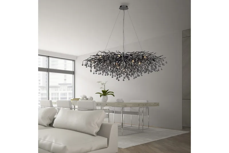 Istapp Paul Neuhaus Krona - Black - Belysning - Inomhusbelysning & lampor - Taklampor & takbelysning - Kristallkrona & takkrona