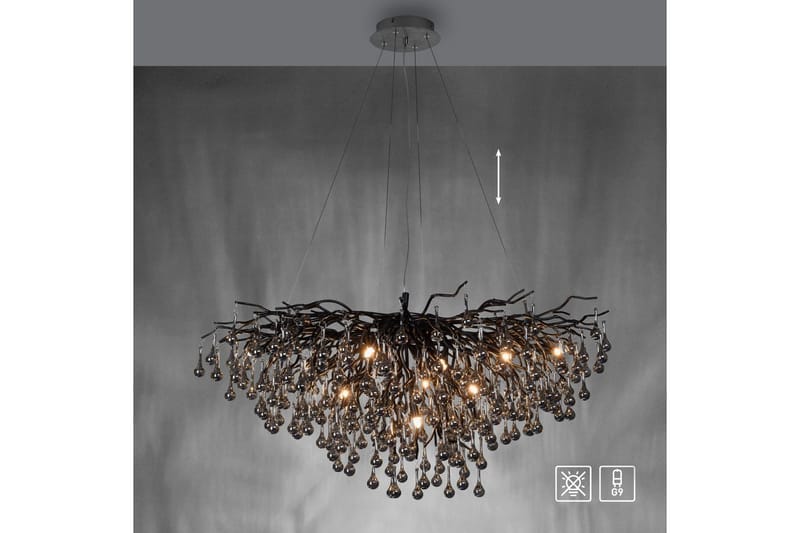Istapp Paul Neuhaus Krona - Black - Belysning - Inomhusbelysning & lampor - Taklampor & takbelysning - Kristallkrona & takkrona