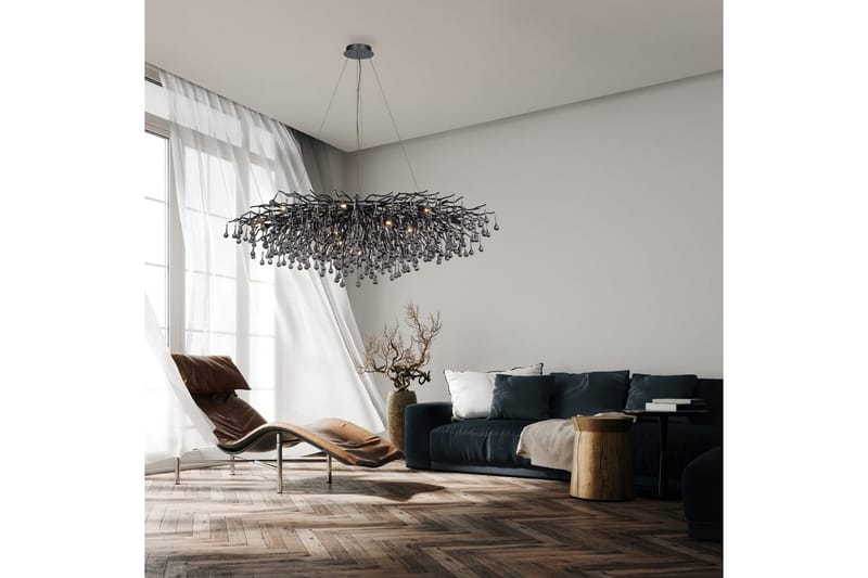 Istapp Paul Neuhaus Krona - Black - Belysning - Inomhusbelysning & lampor - Taklampor & takbelysning - Kristallkrona & takkrona