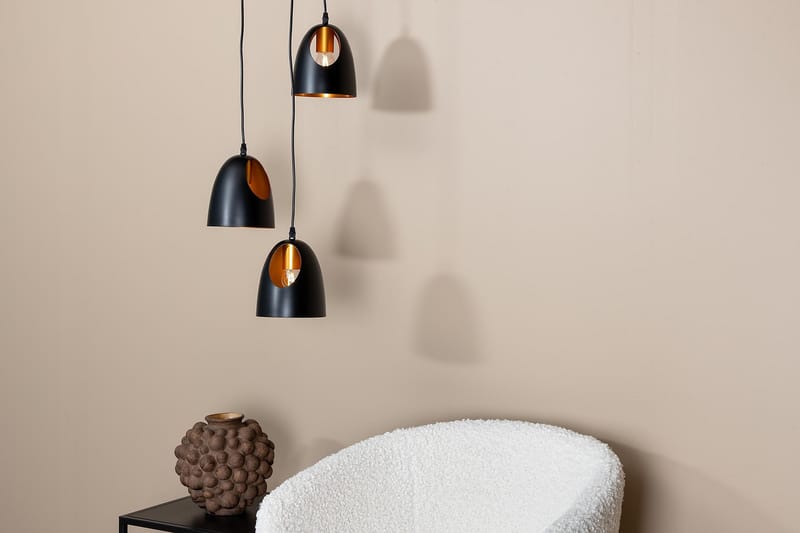 ALEXELA Pendellampa Dimbar LED Svart/Koppar Mellan - Fönsterlampa hängande - Kökslampa & pendellampa - Sovrumslampa