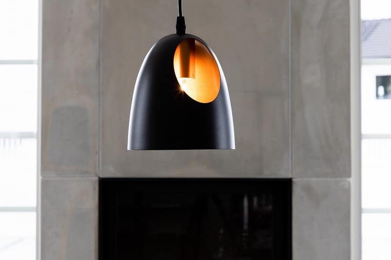 ALEXELA Pendellampa Dimbar LED Svart/Koppar Liten - Kökslampa & pendellampa - Sovrumslampa - Fönsterlampa hängande