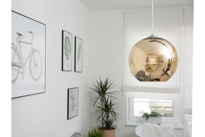 Asaro Taklampa 25 cm, Guld