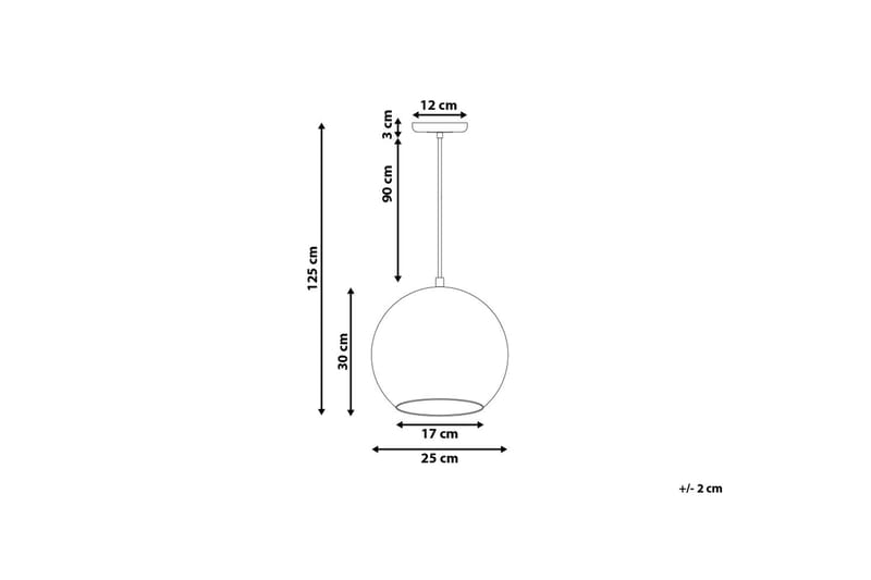 ASARO Taklampa 25 cm - Kökslampa & pendellampa - Sovrumslampa - Fönsterlampa hängande