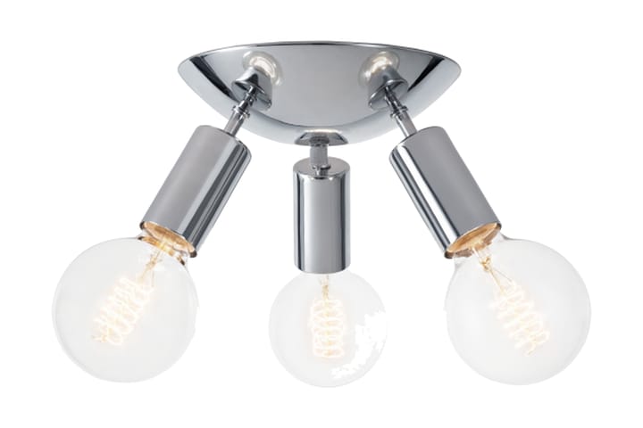 ATEN Taklampa 20 Rund Dimbar 3 Lampor Blank/Krom - Fönsterlampa hängande - Kökslampa & pendellampa - Sovrumslampa