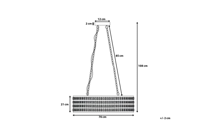 CAVONE Taklampa 31 cm - Kökslampa & pendellampa - Sovrumslampa - Fönsterlampa hängande