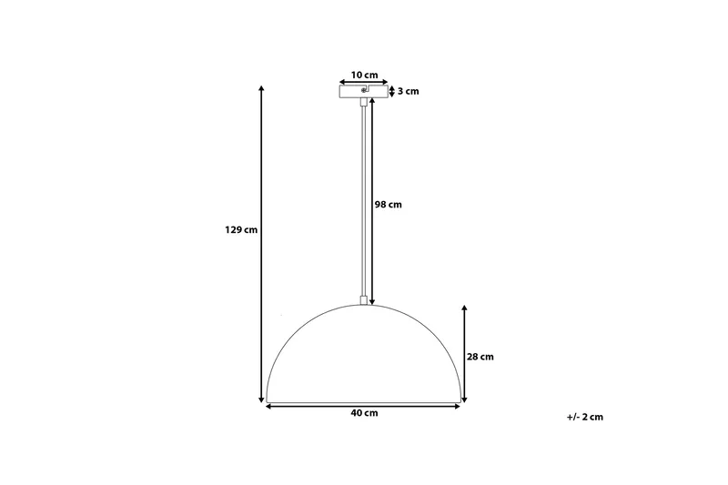 Cetina Taklampa 40 cm - Vit - Belysning - Inomhusbelysning & lampor - Taklampor & takbelysning - Kökslampa & pendellampa
