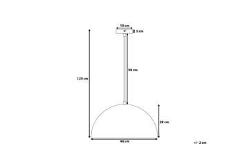 Cetina Taklampa 40 cm - Vit - Belysning - Inomhusbelysning & lampor - Taklampor & takbelysning - Kökslampa & pendellampa