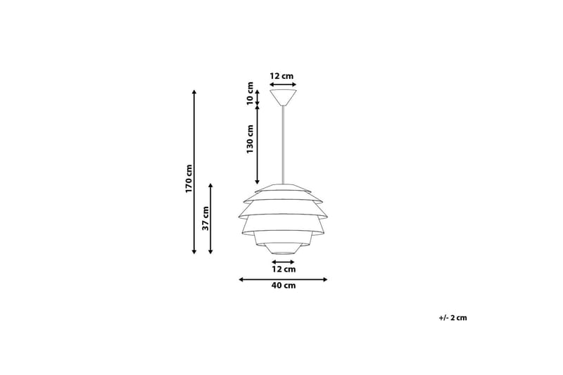 CONGO Taklampa 40 cm - Kökslampa & pendellampa - Sovrumslampa - Fönsterlampa hängande