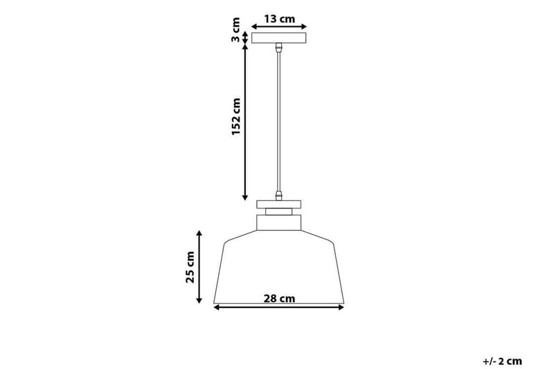 DANUBE Taklampa 28 cm - Kökslampa & pendellampa - Sovrumslampa - Fönsterlampa hängande