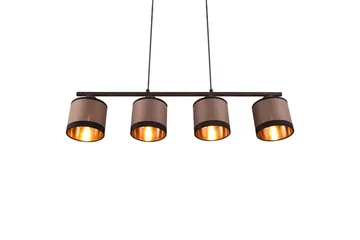 Davos Taklampa 4L E14 mattsvart/ greige - Matt svart/Greige - Belysning - Inomhusbelysning & lampor - Taklampor & takbelysning - Kökslampa & pendellampa