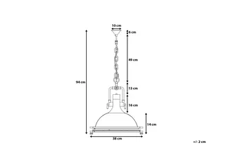 Ebron Taklampa 38 cm - Silver - Belysning - Inomhusbelysning & lampor - Taklampor & takbelysning - Kökslampa & pendellampa