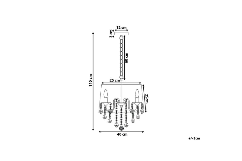 Evans Taklampa 40 cm - Vit - Belysning - Inomhusbelysning & lampor - Taklampor & takbelysning - Kökslampa & pendellampa