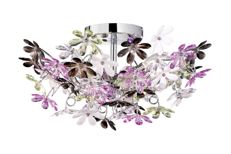 FLOWER Taklampa Krom - Trio Lighting - Fönsterlampa hängande - Kökslampa & pendellampa - Sovrumslampa