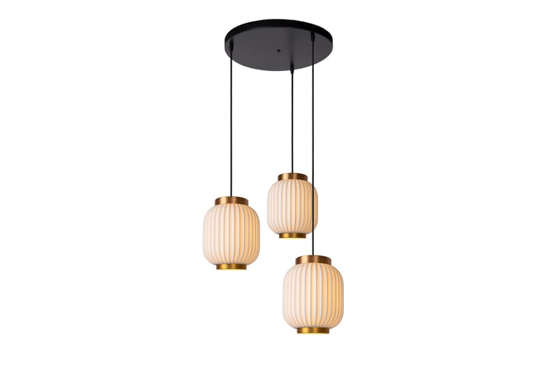GOSSE Pendellampa 3 Lampor Vit - Fönsterlampa hängande - Kökslampa & pendellampa - Sovrumslampa