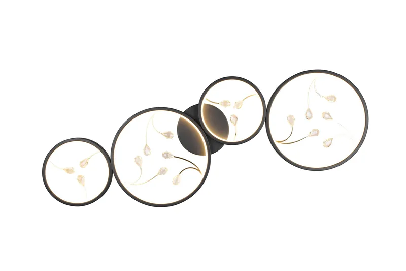 Groovy LED Plafond 4L mattsvart/ guld - Matt svart/Guld - Belysning - Inomhusbelysning & lampor - Taklampor & takbelysning - Kökslampa & pendellampa