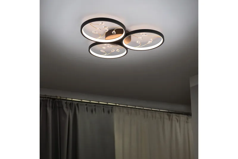 Groovy LED Plafond 3L mattsvart/ guld - Matt svart/Guld - Belysning - Inomhusbelysning & lampor - Taklampor & takbelysning - Kökslampa & pendellampa