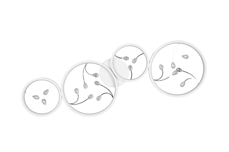 Groovy LED Plafond 4L mattvit/ krom - Matt vit/Krom - Belysning - Inomhusbelysning & lampor - Taklampor & takbelysning - Kökslampa & pendellampa