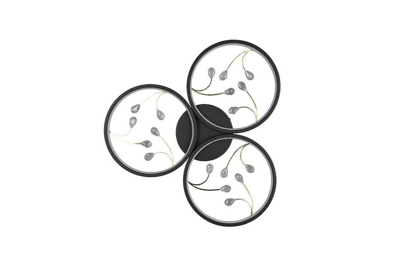 Groovy LED Plafond 3L mattsvart/ guld - Matt svart/Guld - Belysning - Inomhusbelysning & lampor - Taklampor & takbelysning - Kökslampa & pendellampa