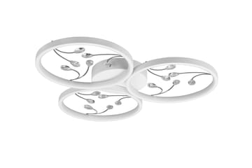 Groovy LED Plafond 3L mattvit/ krom - Matt vit/Krom - Belysning - Inomhusbelysning & lampor - Taklampor & takbelysning - Kökslampa & pendellampa