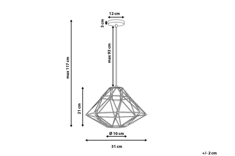 GUAM Taklampa 31 cm - Kökslampa & pendellampa - Sovrumslampa - Fönsterlampa hängande