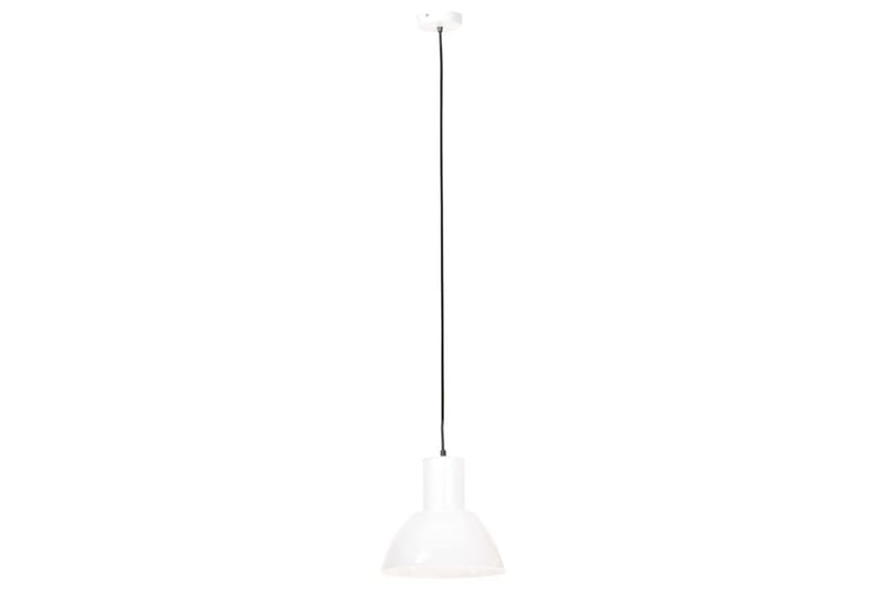 Hänglampa 25 W vit rund 28,5 cm E27 - Vit - Kökslampa & pendellampa - Sovrumslampa - Fönsterlampa hängande