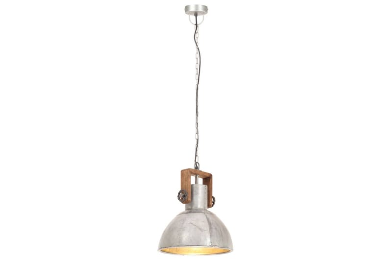 Hänglampa industriell 25 W silver rund 30 cm E27 - Silver - Belysning - Inomhusbelysning & lampor - Taklampor & takbelysning - Kökslampa & pendellampa