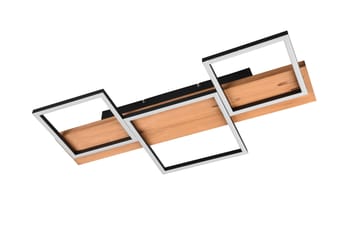 Harper LED Plafond 65 cm mattsvart/ trä - Trä - Belysning - Inomhusbelysning & lampor - Taklampor & takbelysning - Kökslampa & pendellampa
