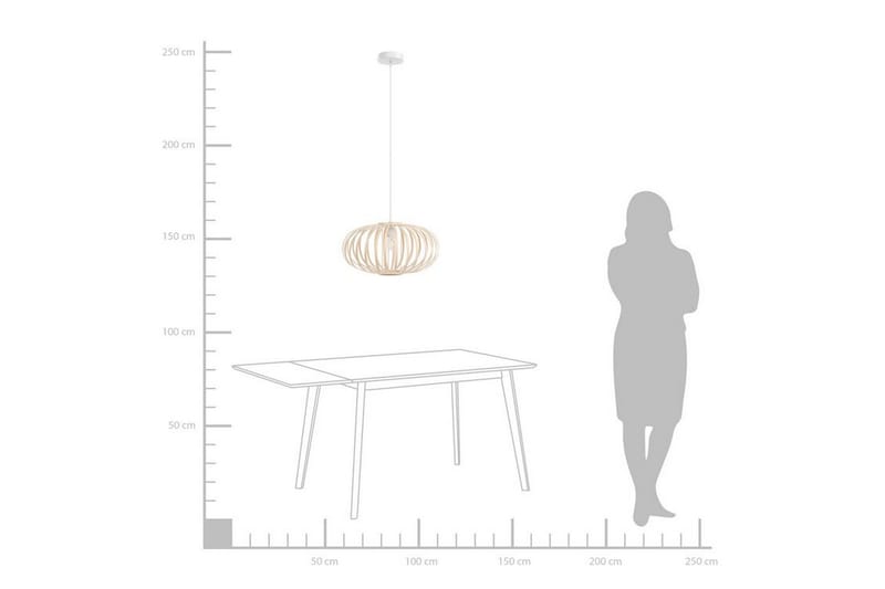 Havelen Taklampa Oval - Bambu/Ljusbrun - Belysning - Inomhusbelysning & lampor - Taklampor & takbelysning - Kökslampa & pendellampa