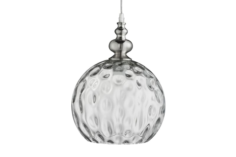 INNA Pendellampa 1L Satin Silver/Glas - Searchlight - Kökslampa & pendellampa - Sovrumslampa - Fönsterlampa hängande