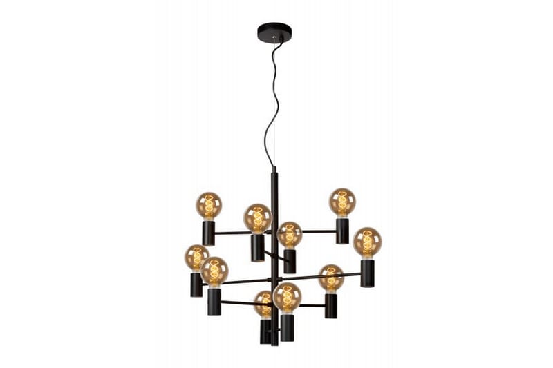 LEANNE Taklampa 75 Dimbar 10 Lampor Svart - Lucide - Fönsterlampa hängande - Kökslampa & pendellampa - Sovrumslampa LEANNE Taklampa 75 Dimbar 10 Lampor Svart - Lucide - Fönsterlampa hängande - Kökslampa & pendellampa - Sovrumslampa