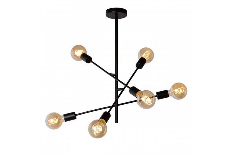 LESTER Taklampa 59 Dimbar 6 Lampor Svart - Fönsterlampa hängande - Kökslampa & pendellampa - Sovrumslampa