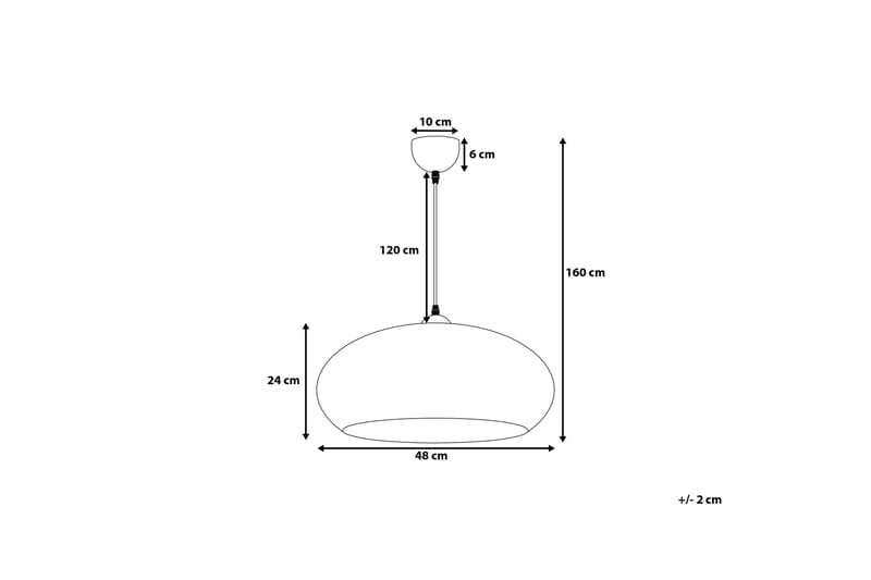 LIMNATIS Taklampa 48 cm - Kökslampa & pendellampa - Sovrumslampa - Fönsterlampa hängande