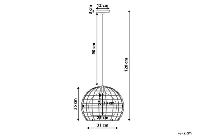 LIRI Taklampa 31 cm - Kökslampa & pendellampa - Sovrumslampa - Nätlampa - Fönsterlampa hängande