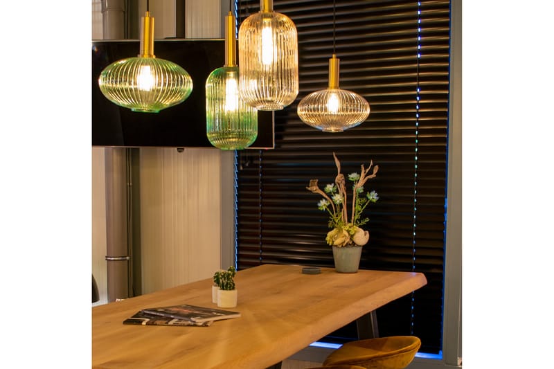 MALOTO Pendellampa Grön - Lucide - Fönsterlampa hängande - Kökslampa & pendellampa - Sovrumslampa