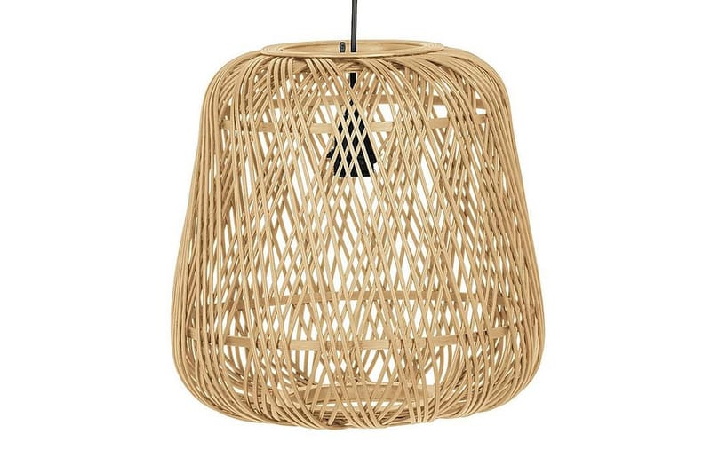 MEIRE Hänglampa 36x36 cm Bambu/Beige - Fönsterlampa hängande - Kökslampa & pendellampa - Sovrumslampa