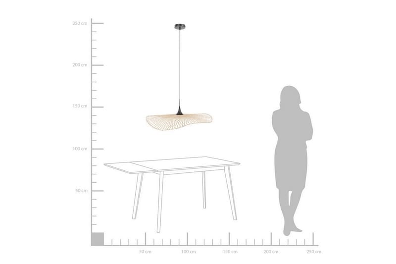 MERRIMAC Taklampa Stor Bambu/Ljusbrun - Kökslampa & pendellampa - Sovrumslampa - Fönsterlampa hängande