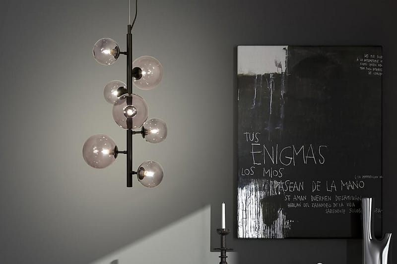 MOLEKYL Taklampa Svart/Glas - Aneta Lighting - Kökslampa & pendellampa - Sovrumslampa - Fönsterlampa hängande