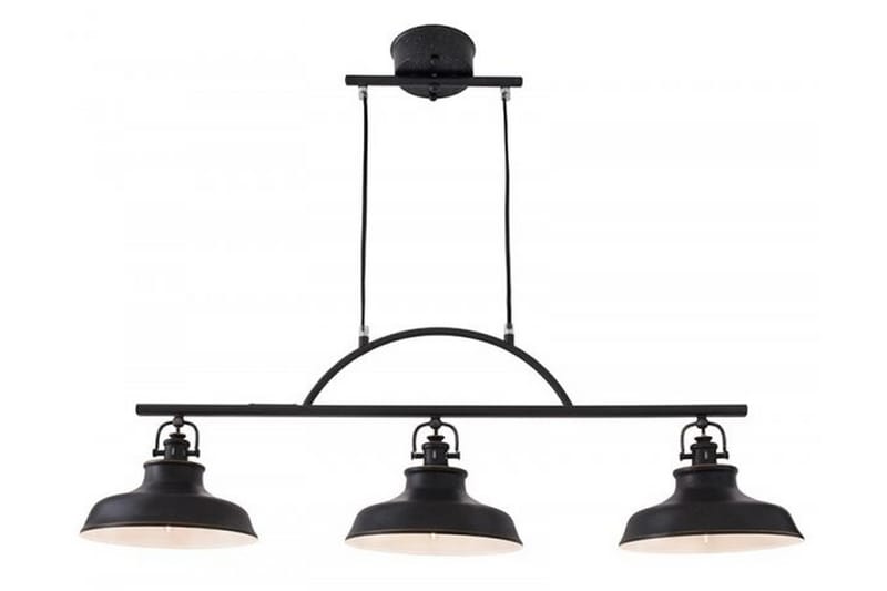 NEW HAVEN Taklampa 96 3 Lampor Svart - Fönsterlampa hängande - Kökslampa & pendellampa - Sovrumslampa