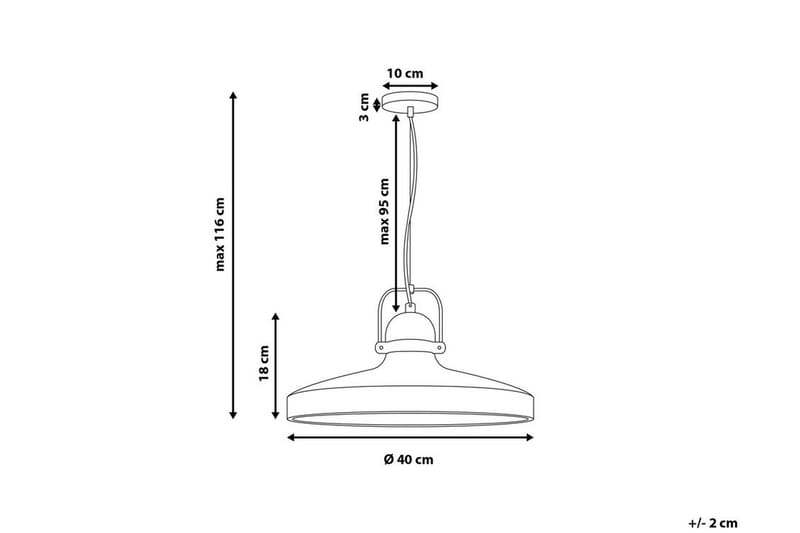 NOATAK Taklampa 40 cm - Kökslampa & pendellampa - Sovrumslampa - Fönsterlampa hängande