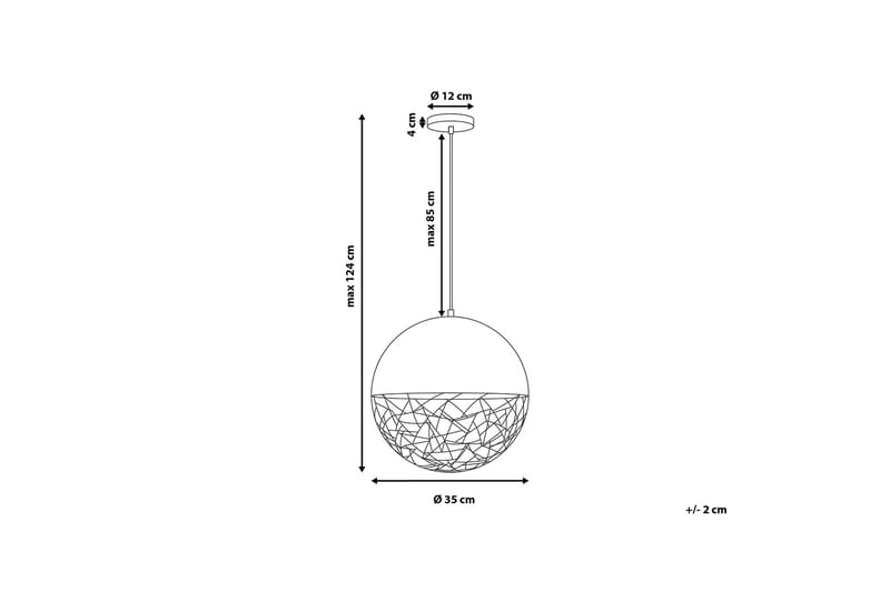 PADMA Taklampa 35 cm - Kökslampa & pendellampa - Sovrumslampa - Fönsterlampa hängande