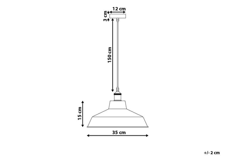 PECHORA Taklampa 35 cm - Kökslampa & pendellampa - Sovrumslampa - Fönsterlampa hängande