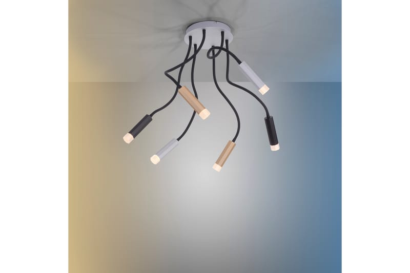 PESPIRE Taklampa 137x137 cm Grå/Guld - Kökslampa & pendellampa - Sovrumslampa - Fönsterlampa hängande