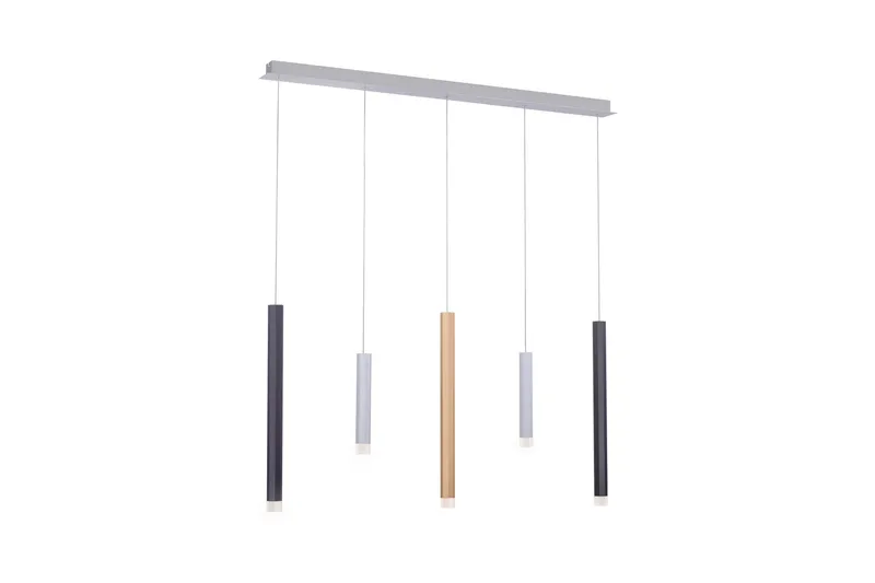 PURE-GEMIN Pendellampa, aluminium 100x200 cm, Grå/Guld