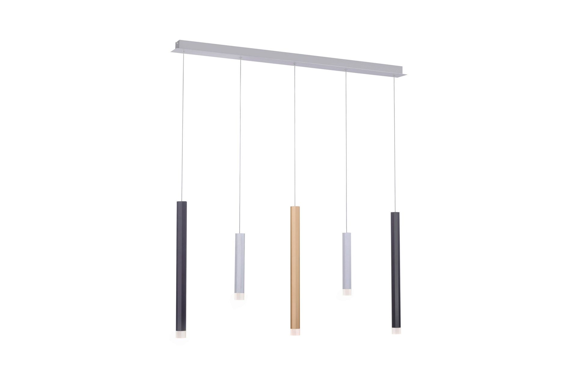 PURE-GEMIN Pendellampa, aluminium 100x200 cm - Gr&aring;/Guld