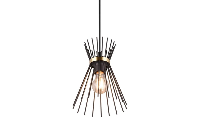 Rod Taklampa 1L E27 svart/ guld - Svart/Guld - Belysning - Inomhusbelysning & lampor - Taklampor & takbelysning - Kökslampa & pendellampa