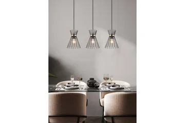 Rod Taklampa 3L E27 svart/ guld - Svart/Guld - Belysning - Inomhusbelysning & lampor - Taklampor & takbelysning - Kökslampa & pendellampa