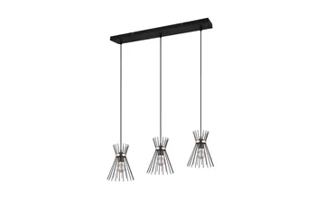 Rod Taklampa 3L E27 svart/ guld - Svart/Guld - Belysning - Inomhusbelysning & lampor - Taklampor & takbelysning - Kökslampa & pendellampa